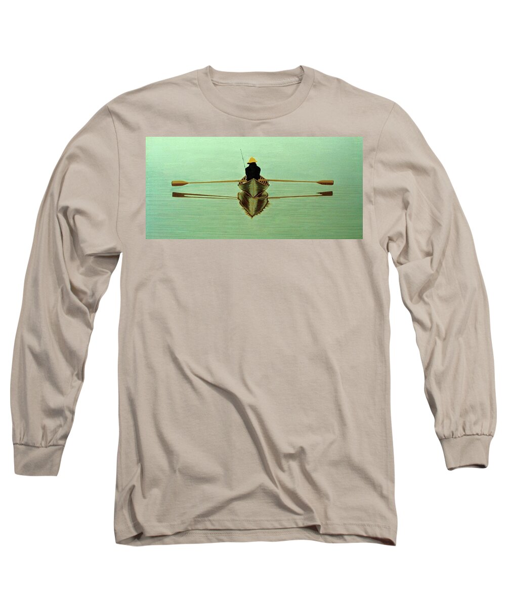 Water Scene Long Sleeve T-Shirt featuring the photograph Solitude by Jack Harries