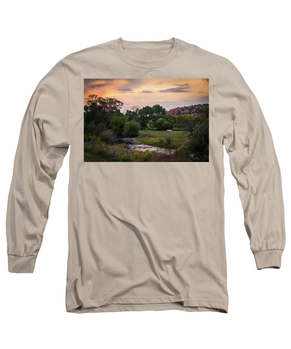 National Parks Long Sleeve T-Shirt featuring the photograph South Dakota by Aileen Savage