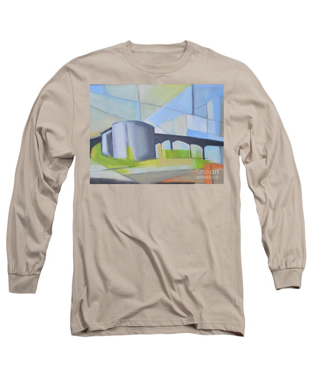 South Hackensack Long Sleeve T-Shirt featuring the painting South Hackensack Tanks by Ron Erickson