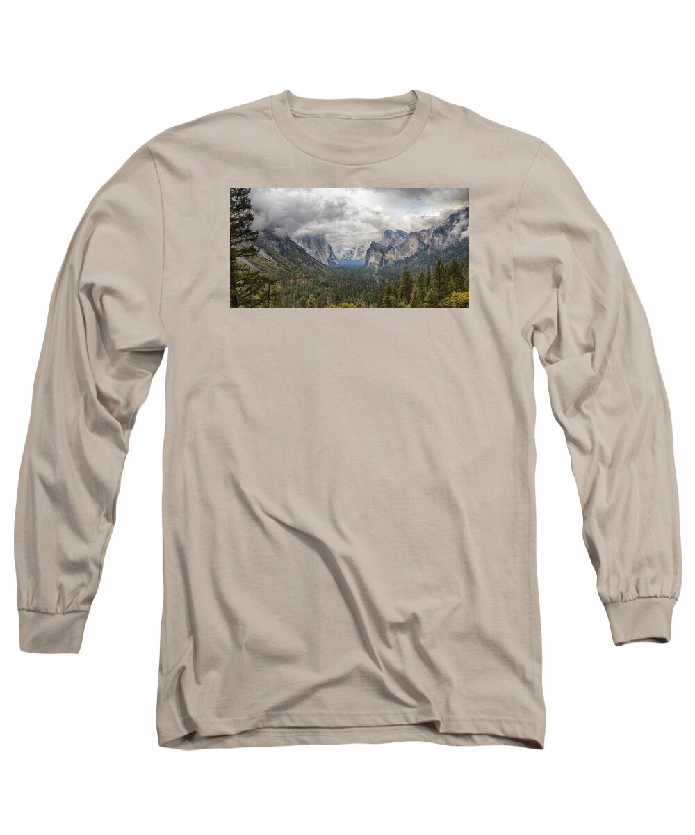 Yosemite National Park Long Sleeve T-Shirt featuring the photograph Spring Storm Yosemite by Harold Rau