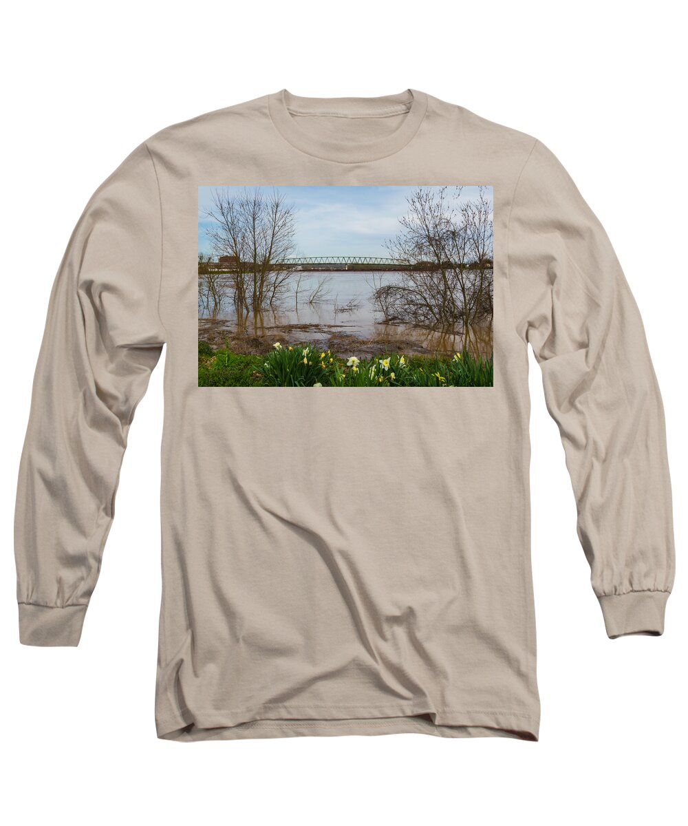Marietta Long Sleeve T-Shirt featuring the photograph Springtime Flooding by Holden The Moment
