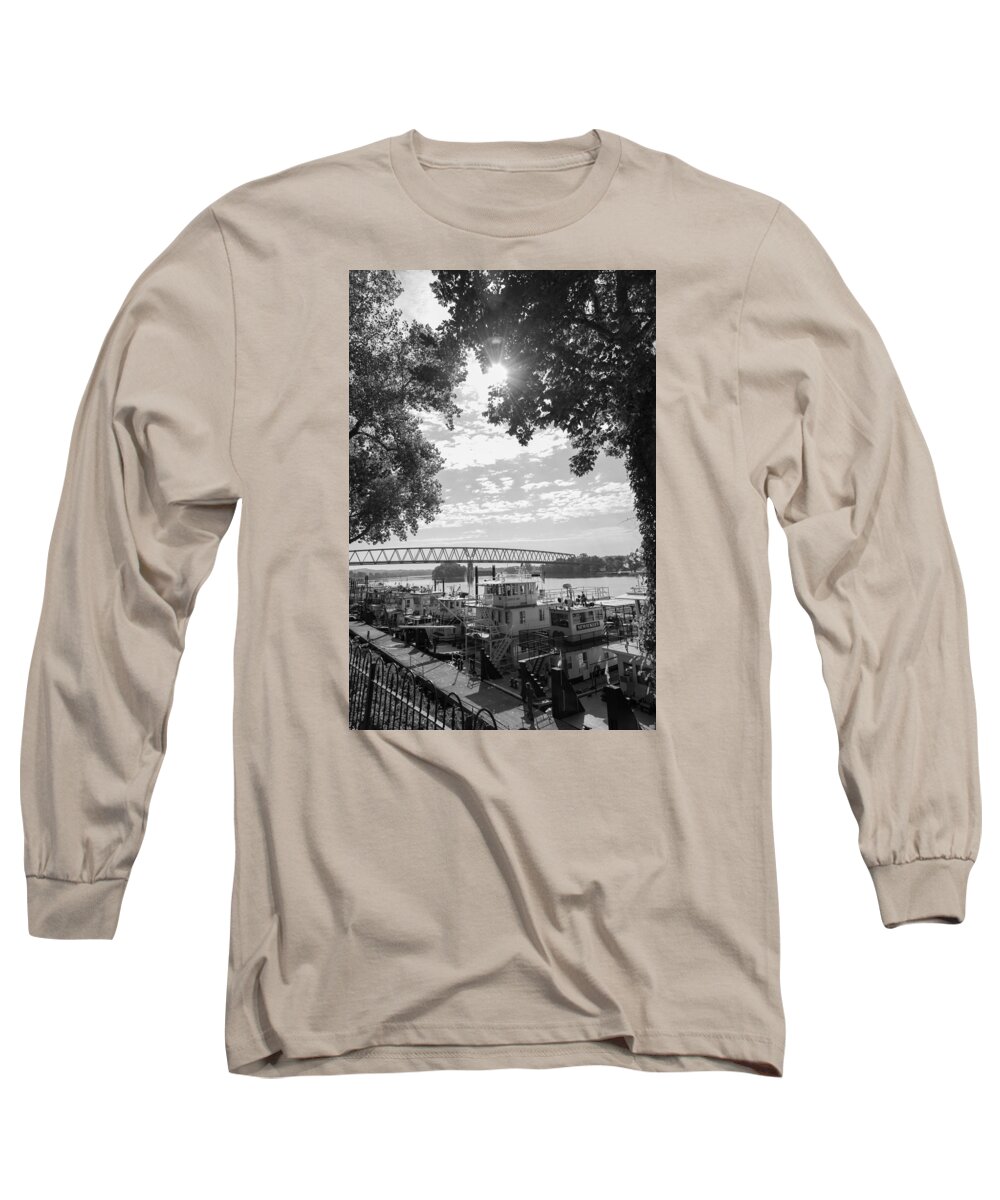 Sternwheeler Long Sleeve T-Shirt featuring the photograph Sternwheelers - Marietta, Ohio - 2015 by Holden The Moment