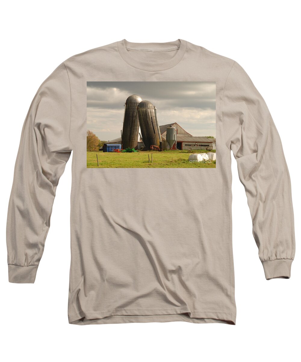 Farm Long Sleeve T-Shirt featuring the photograph Storm at the Farm by Alana Ranney