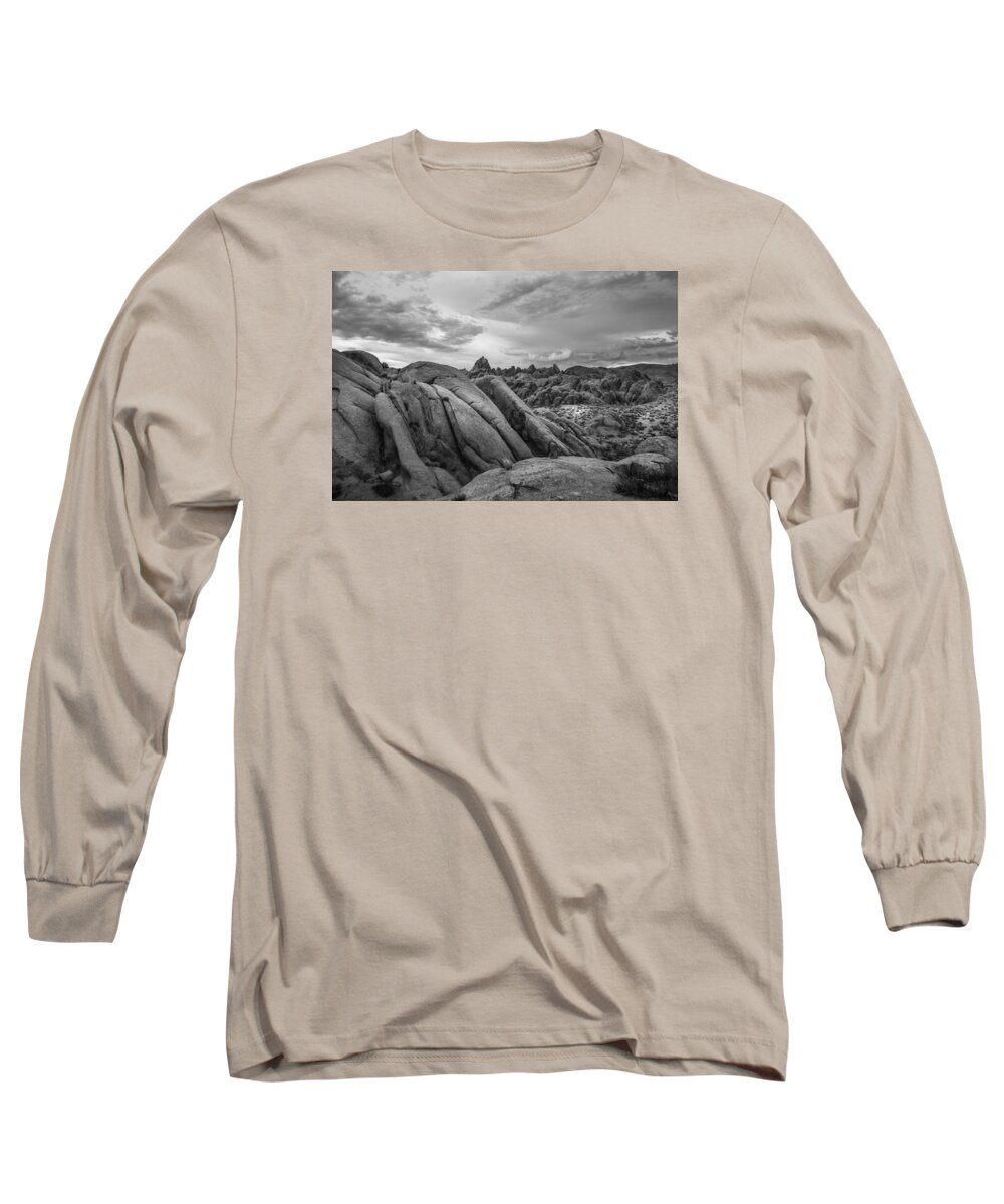 Alabama Hills Long Sleeve T-Shirt featuring the photograph Stormy Afternoon at Alabama Hills by Dusty Wynne