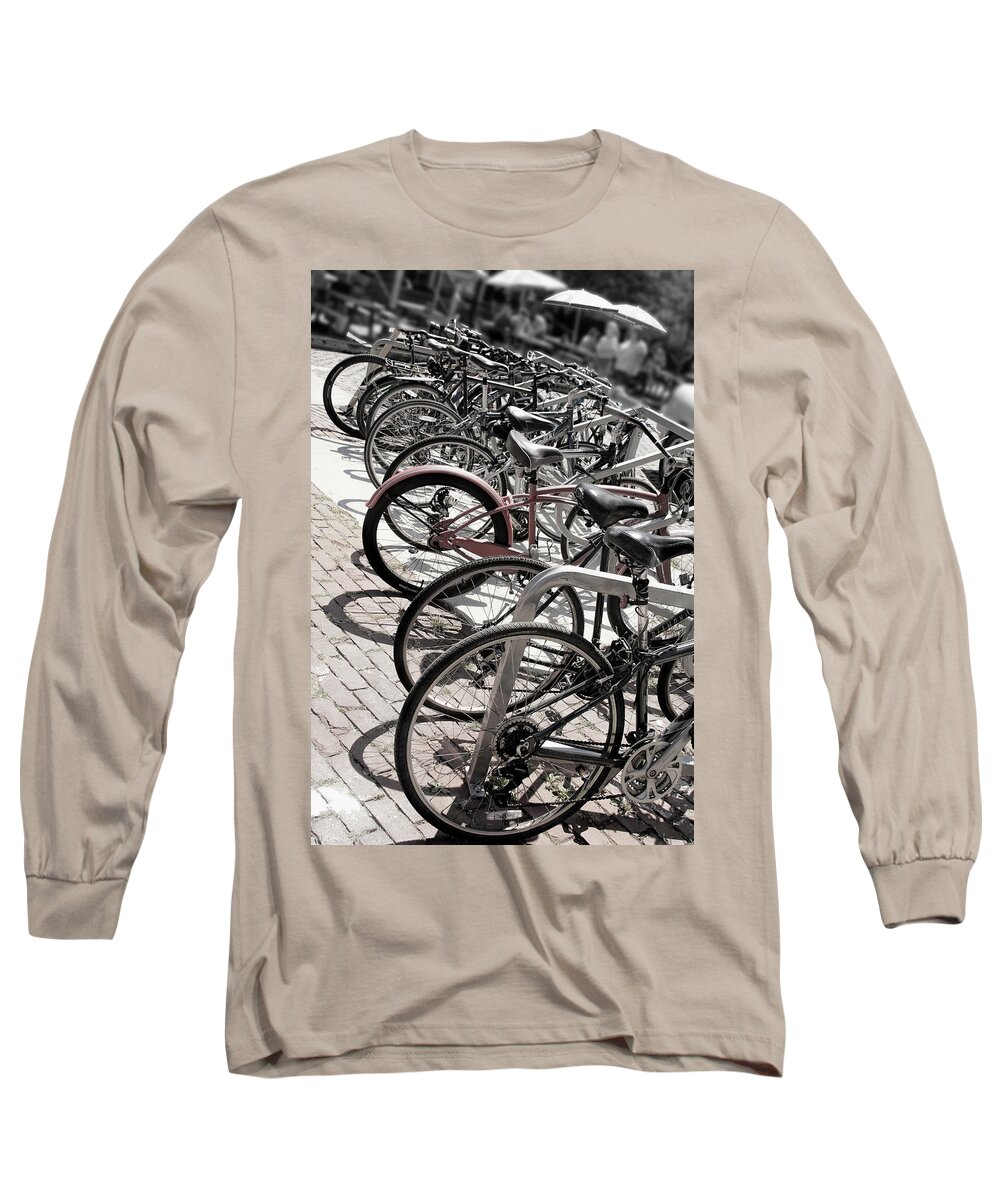 Stuck In The Middle Multi Color Long Sleeve T-Shirt featuring the photograph Stuck in the Middle by Pat Cook