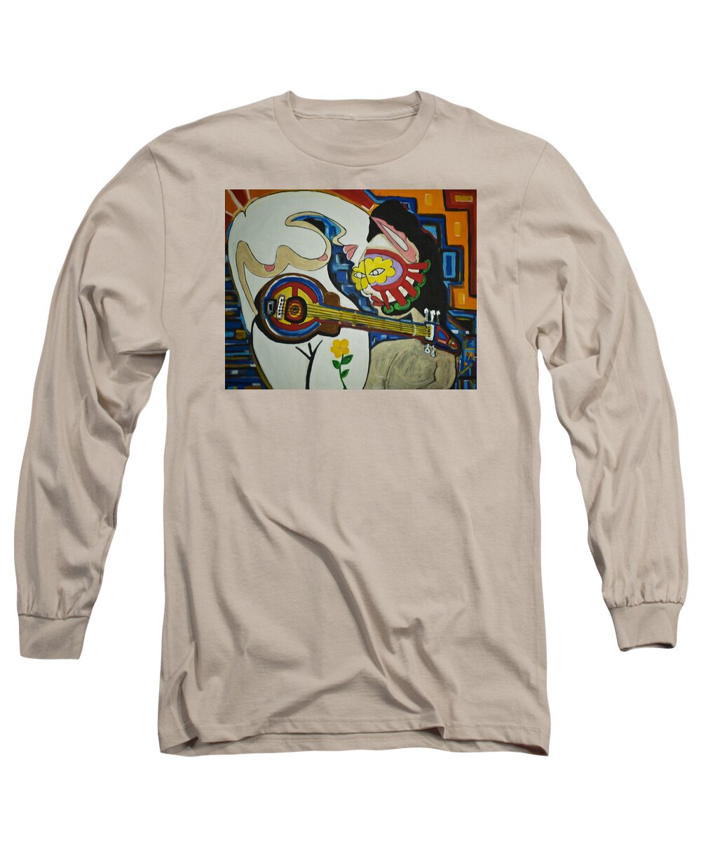 Art Of Love Long Sleeve T-Shirt featuring the painting Subtle Love by Jose Rojas