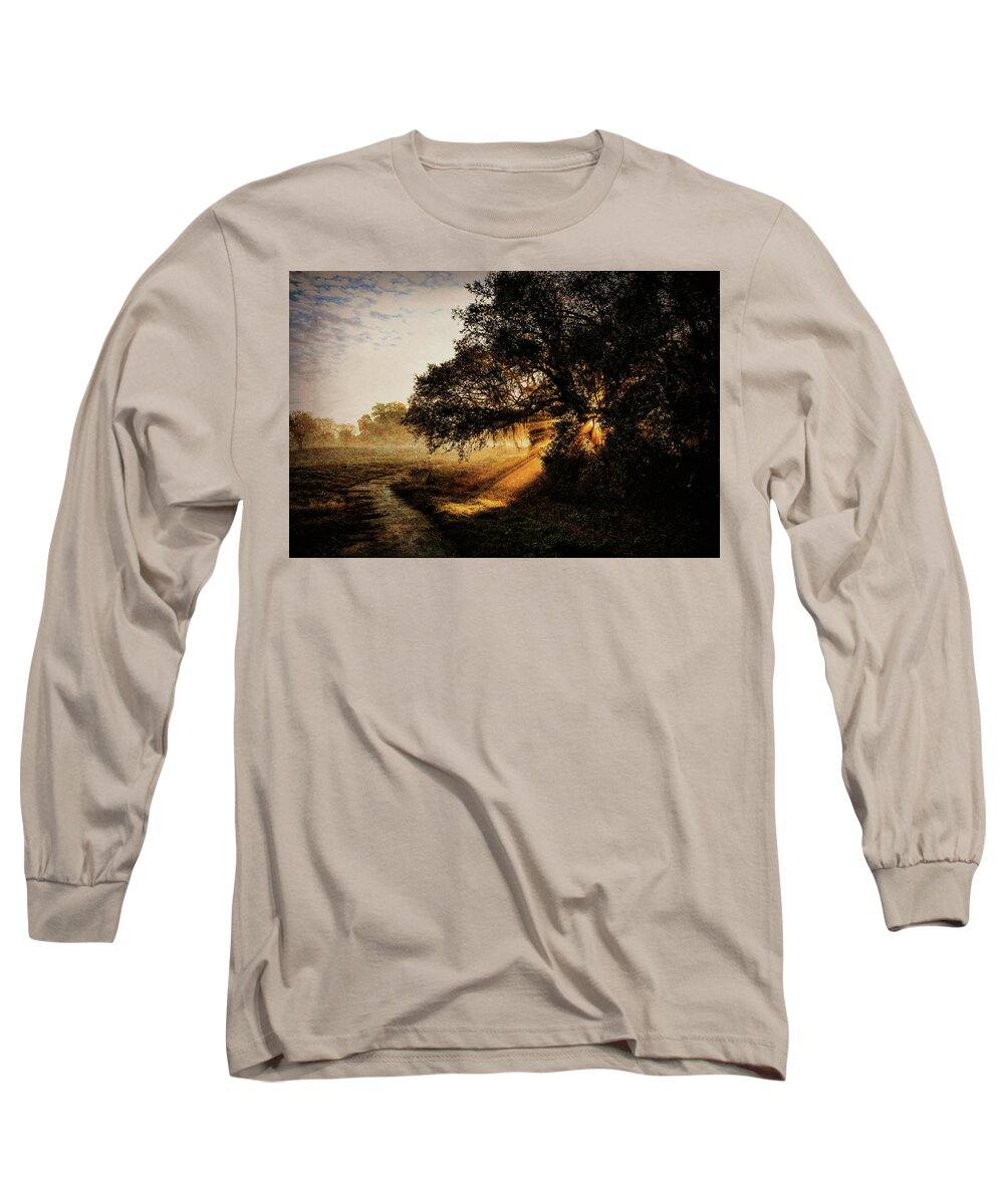 Beam Long Sleeve T-Shirt featuring the photograph Sunbeam Sunrise by Pete Rems