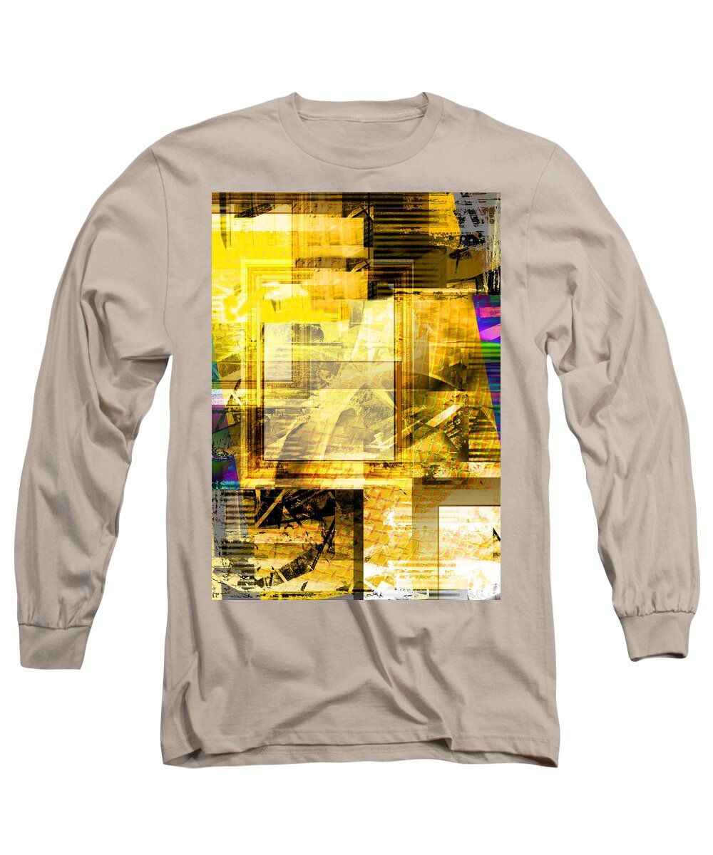 Abstract Long Sleeve T-Shirt featuring the digital art Sunny days by Art Di