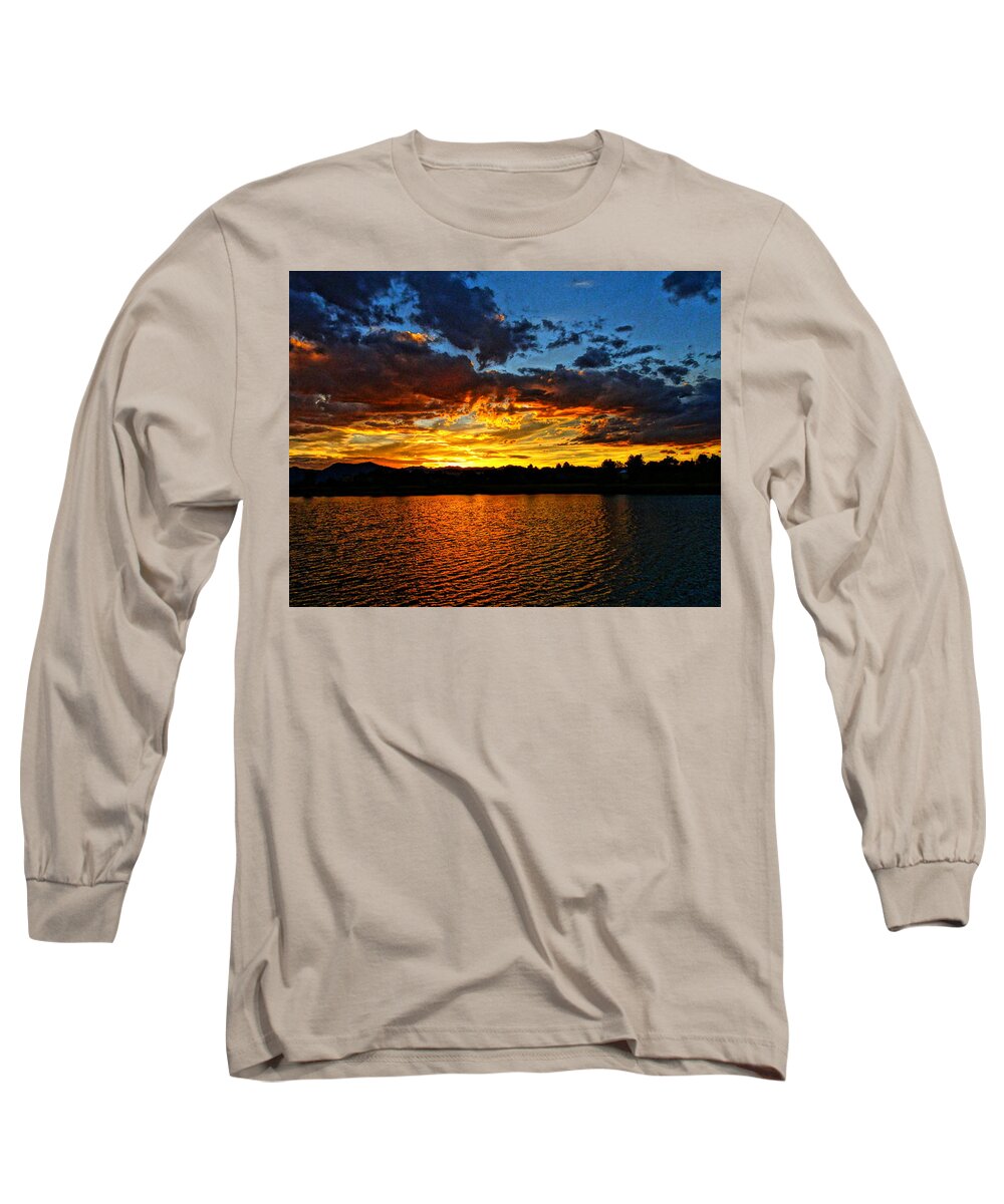 Colorado Mountain Sunset Long Sleeve T-Shirt featuring the photograph Sweet End Of Day by Eric Dee