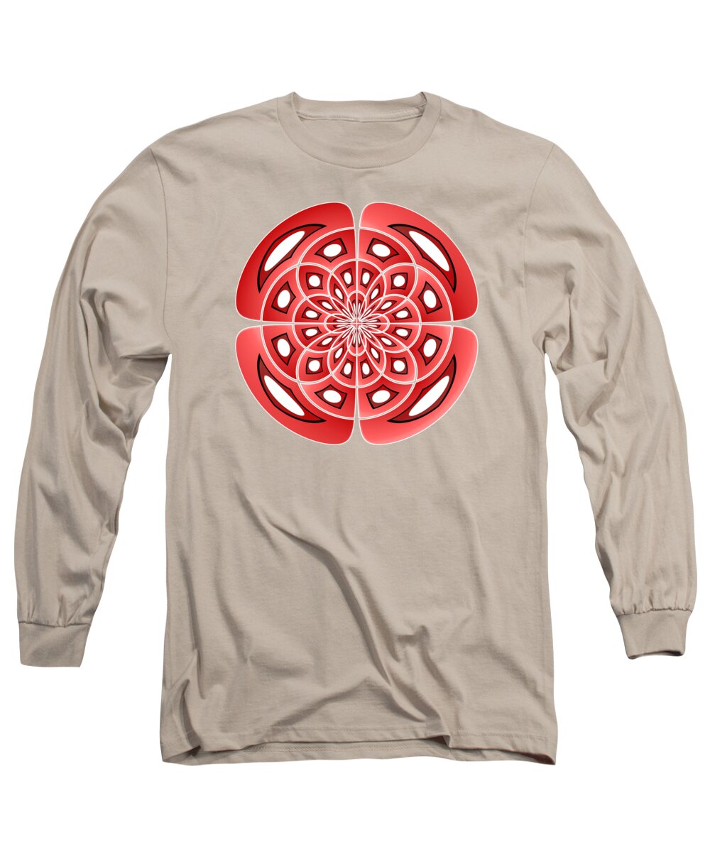 Symmetry Long Sleeve T-Shirt featuring the digital art Symmetry by Gaspar Avila