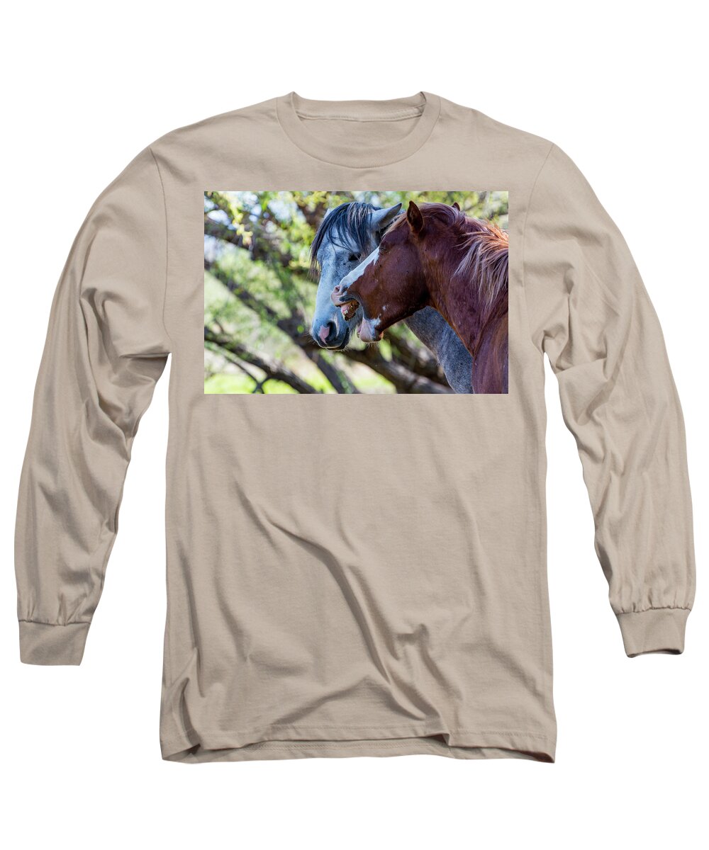 Horse Long Sleeve T-Shirt featuring the photograph That's What She Said by Douglas Killourie
