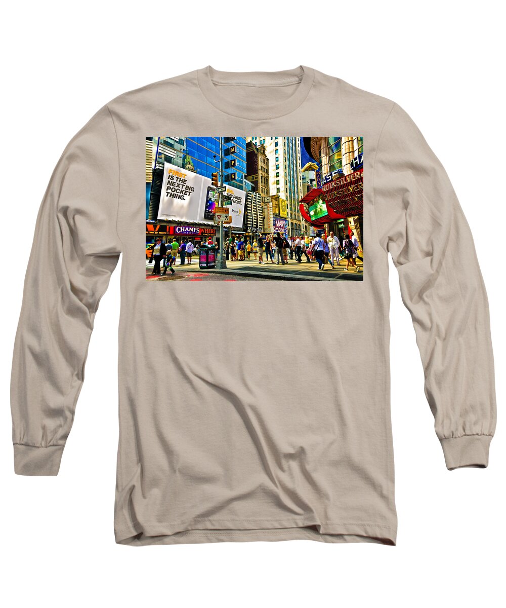 Nyc Long Sleeve T-Shirt featuring the photograph The Dirty Old City -NYC by Louis Dallara