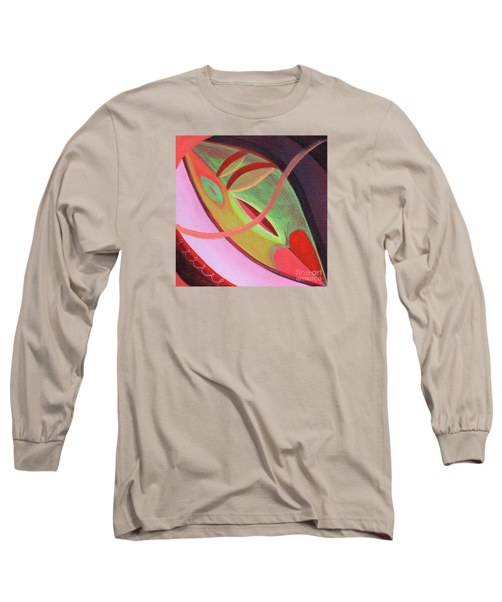 The Joy Of Design Xlii Long Sleeve T-Shirt featuring the painting The Joy of Design X L I I by Helena Tiainen
