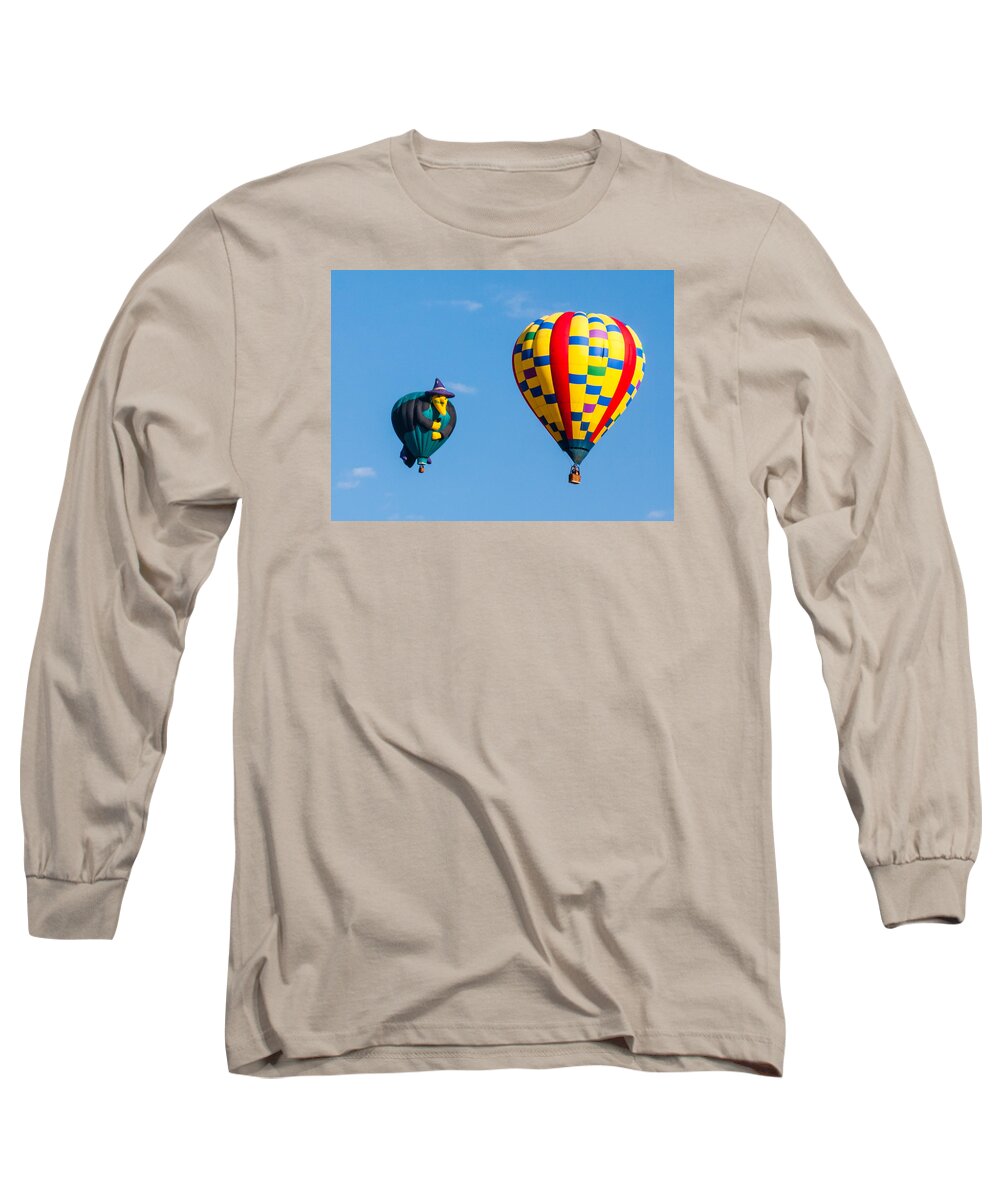  Multiple Hot Air Balloons Long Sleeve T-Shirt featuring the photograph You are now a balloon by Charles McCleanon