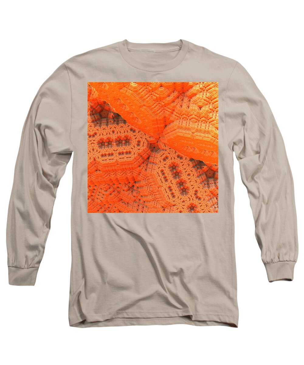 Abstract Long Sleeve T-Shirt featuring the digital art Theatrical Maze by William Ladson