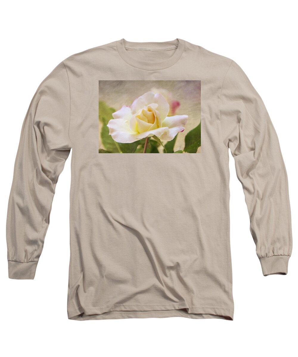 Rose Long Sleeve T-Shirt featuring the photograph Touch Of Pink by Cathy Kovarik