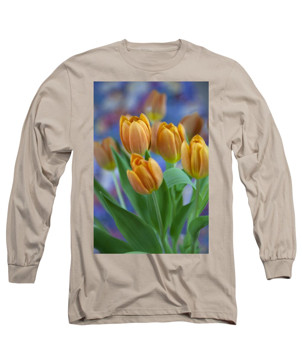 The Freshly Cut Tulips Will Make Any Environment Look Good. Long Sleeve T-Shirt featuring the photograph Tulips 2015 #1 by Greg Kopriva