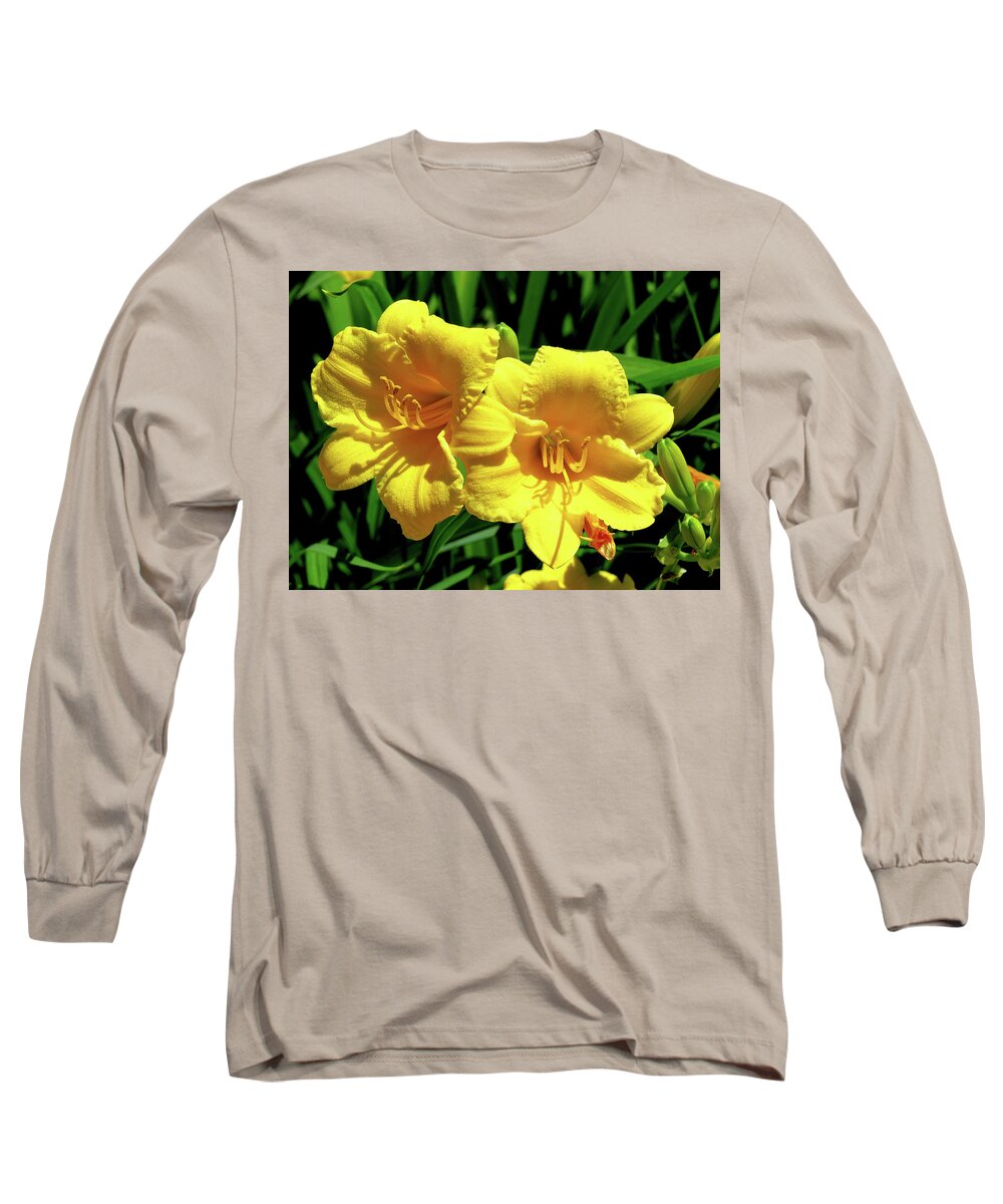 Lily Long Sleeve T-Shirt featuring the photograph Two of a Kind by Linda Stern