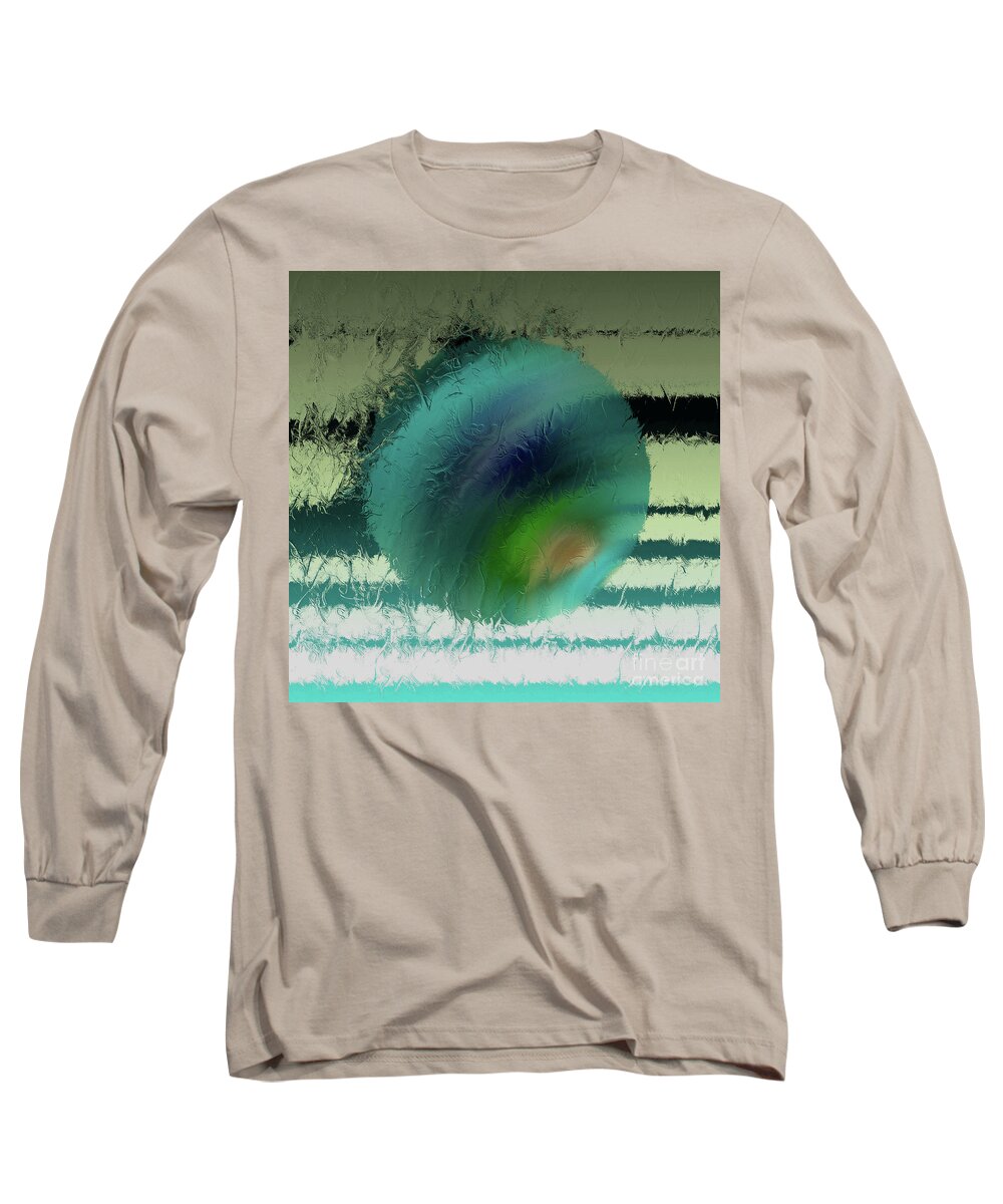 Abstract Long Sleeve T-Shirt featuring the digital art Unraveled 2 by John Krakora