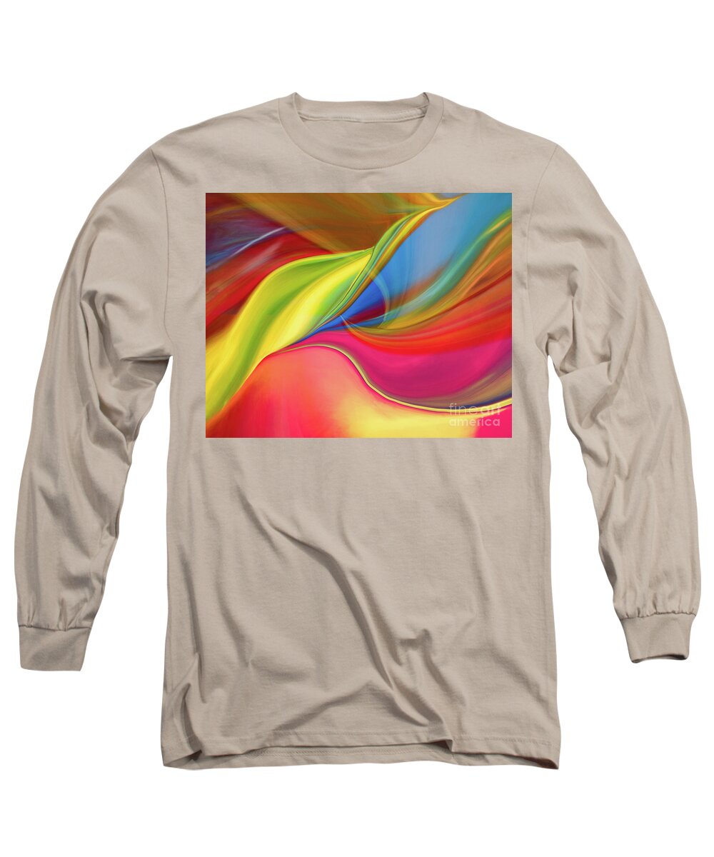 Abstract Long Sleeve T-Shirt featuring the photograph Upside Down Inside Out by Patti Schulze