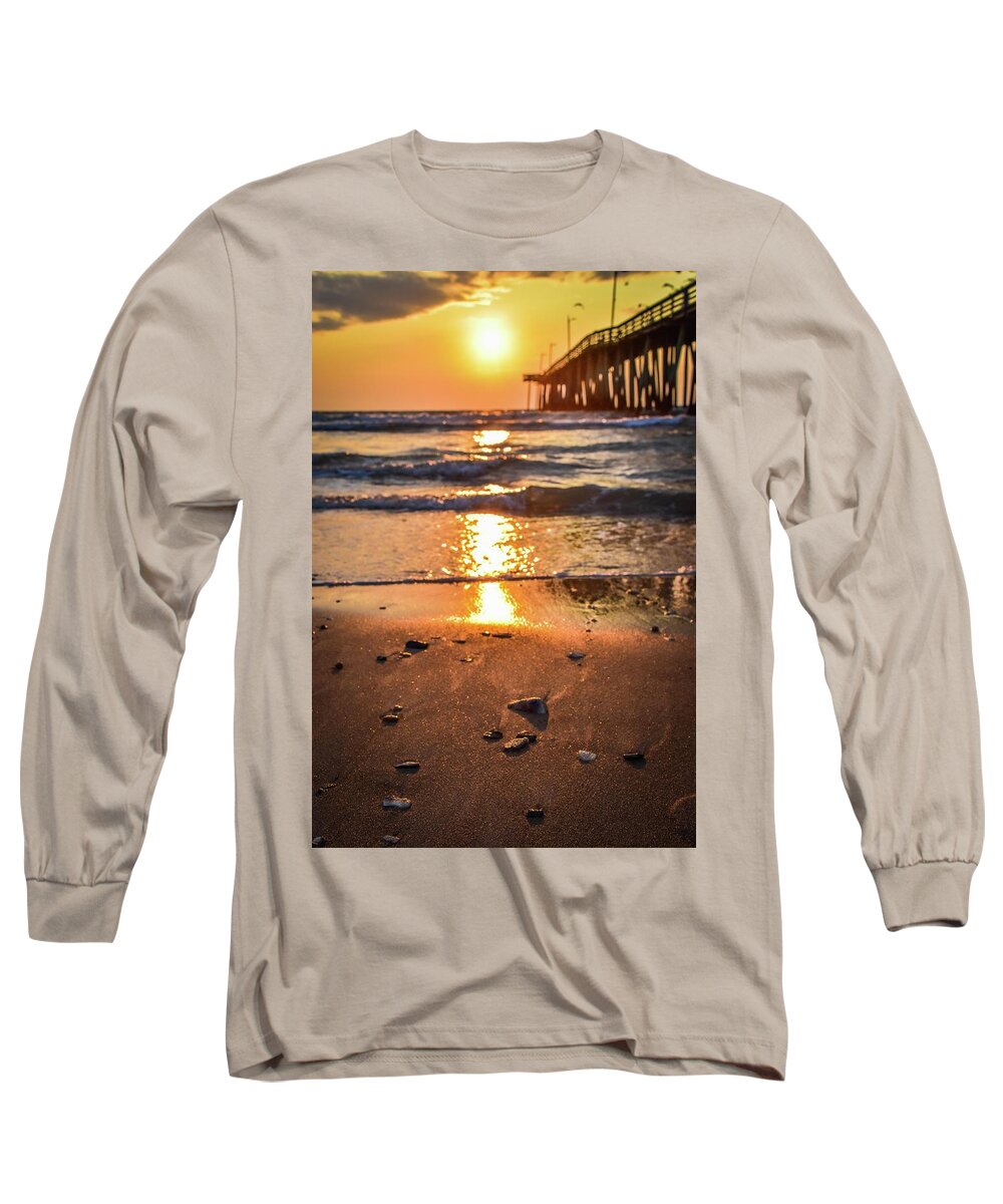 Virginia Beach Long Sleeve T-Shirt featuring the photograph Virginia Beach Summer Sunrise 44 by Larkin's Balcony Photography