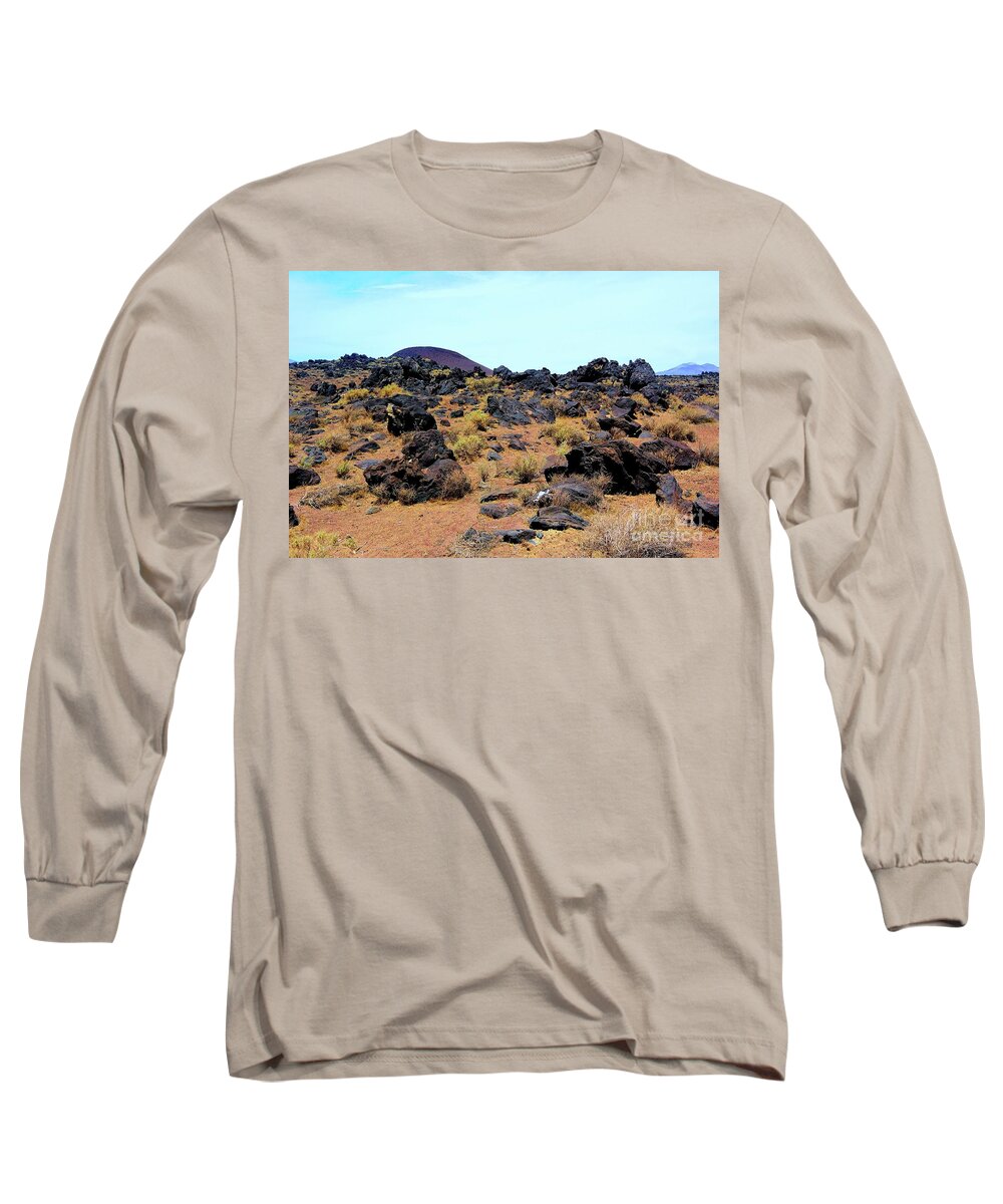 Basaltic Falls Long Sleeve T-Shirt featuring the photograph Volcanic Field by Joe Lach
