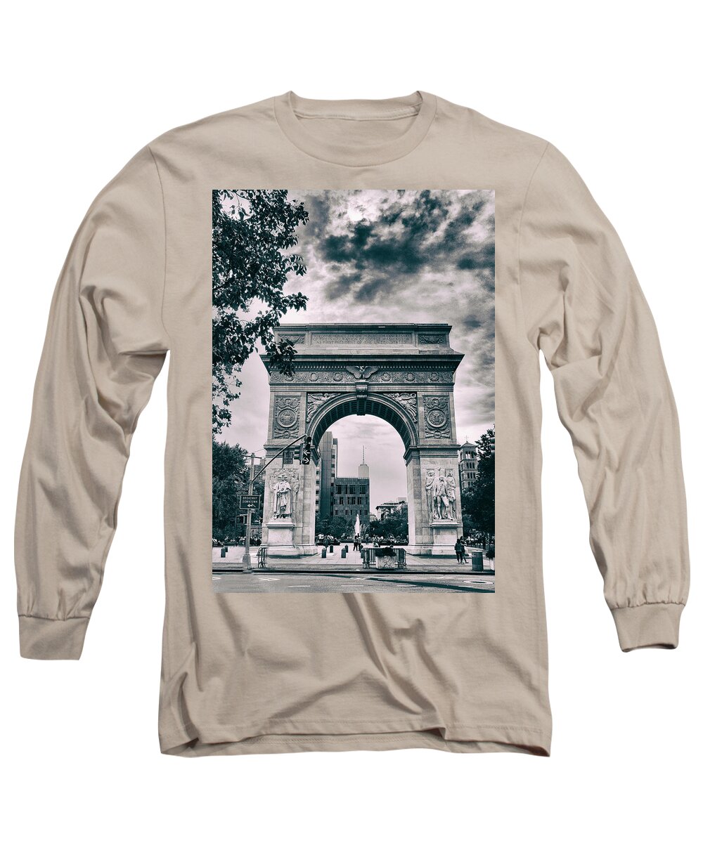 Architecture Long Sleeve T-Shirt featuring the photograph Washington Square Arch by Jessica Jenney