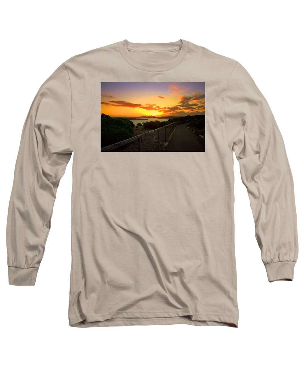 #north Head Long Sleeve T-Shirt featuring the photograph While you walk by Miroslava Jurcik