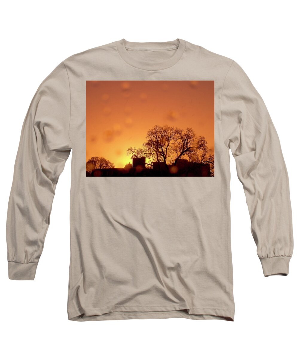 Massachusetts Long Sleeve T-Shirt featuring the photograph Yellow Sun by Christopher Brown