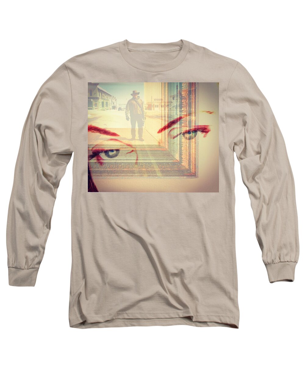 Eyes Long Sleeve T-Shirt featuring the digital art Your Eyes Only by Theresa Marie Johnson