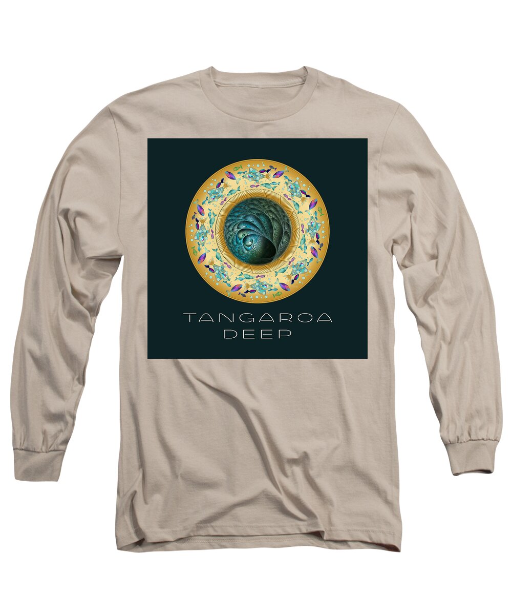 Mandala Long Sleeve T-Shirt featuring the digital art Circumplexical No 3732 #2 by Alan Bennington