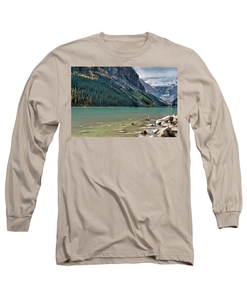Alberta Long Sleeve T-Shirt featuring the photograph Lake Louise #1 by Nick Mares