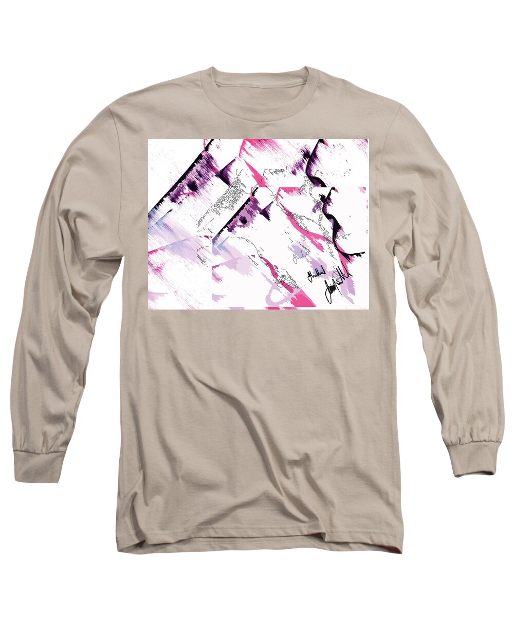  Long Sleeve T-Shirt featuring the digital art 3 Times Removed by Jimmy Williams