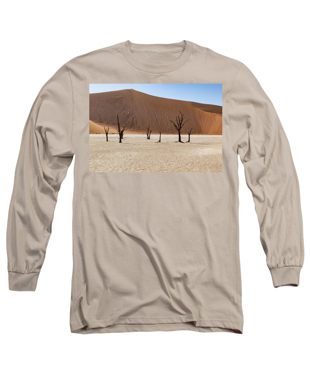Landscape Long Sleeve T-Shirt featuring the photograph Deadvlei #9 by Mache Del Campo