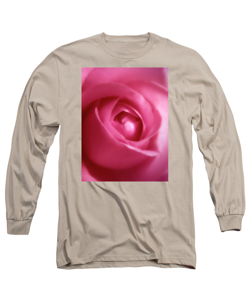Rose Long Sleeve T-Shirt featuring the photograph Adorable Soft Coral Red Rose by Johanna Hurmerinta