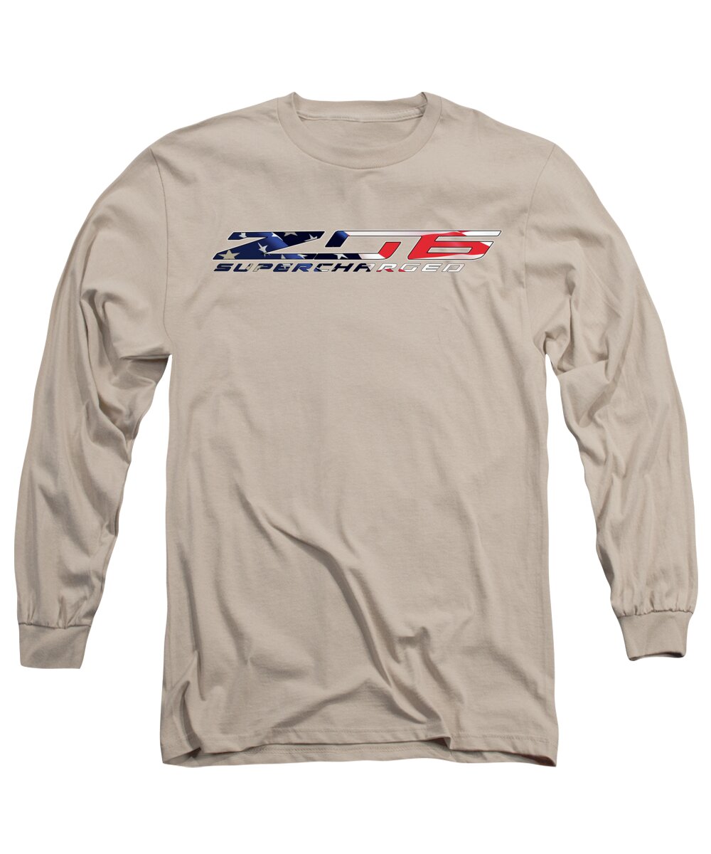 Corvette Long Sleeve T-Shirt featuring the photograph All American Z06 by Ricky Barnard
