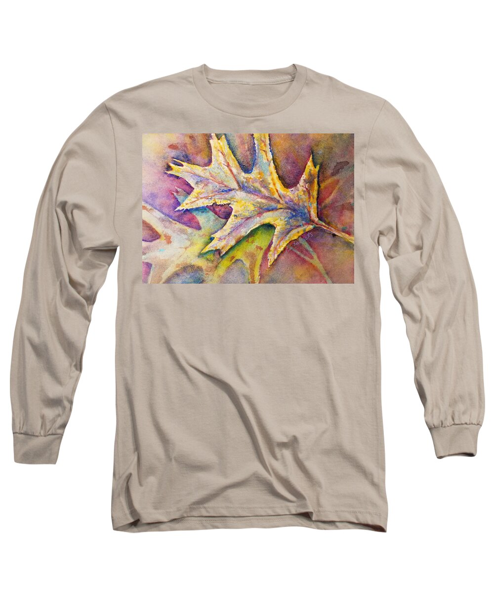 Fall Foliage Long Sleeve T-Shirt featuring the painting Falling in love by Lisa Debaets