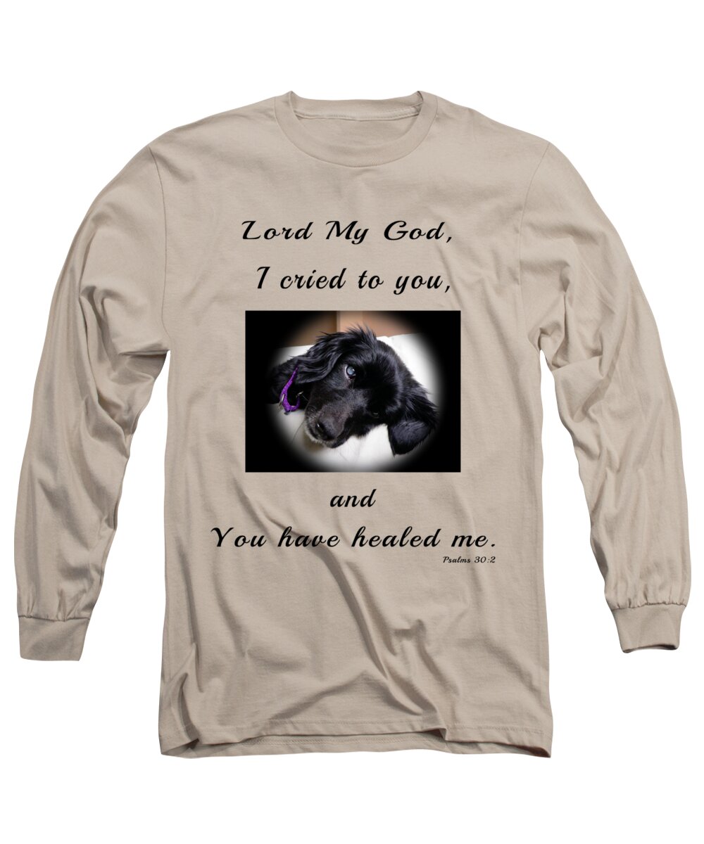 Dog Long Sleeve T-Shirt featuring the digital art Edie by Kathy K McClellan