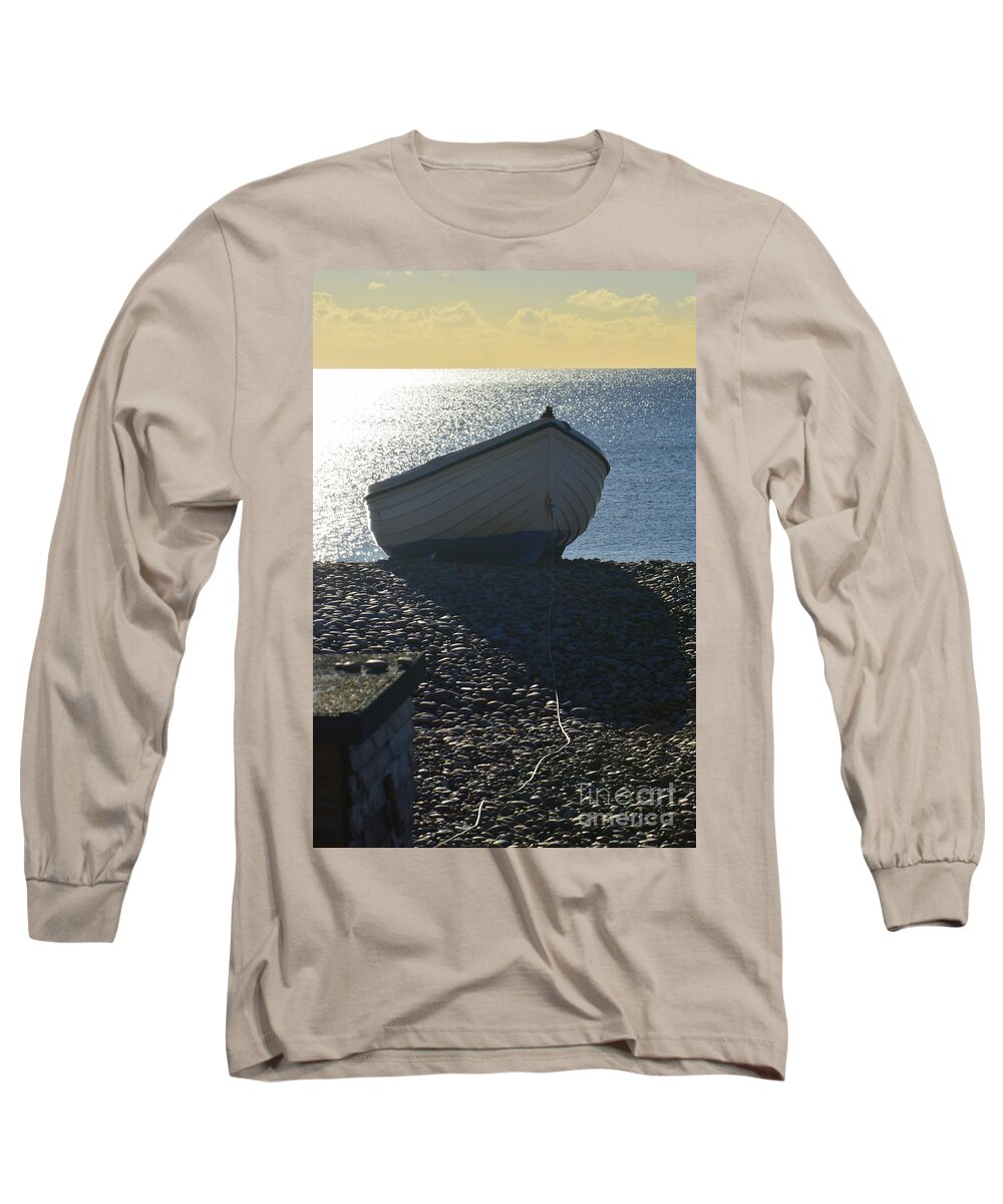 Boat Long Sleeve T-Shirt featuring the photograph Beached by Andy Thompson