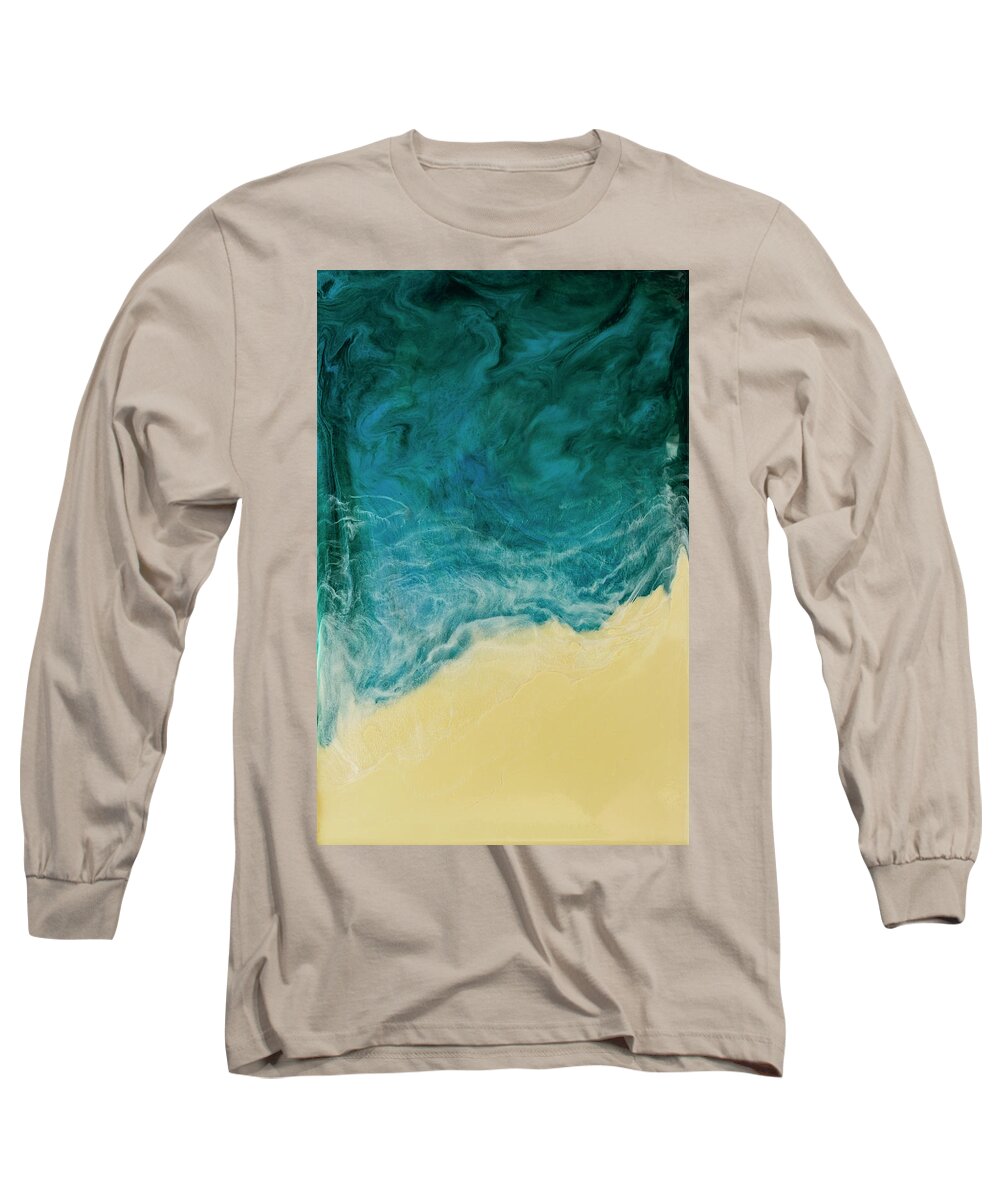 Resin Long Sleeve T-Shirt featuring the painting Castaway by Jennifer Walsh