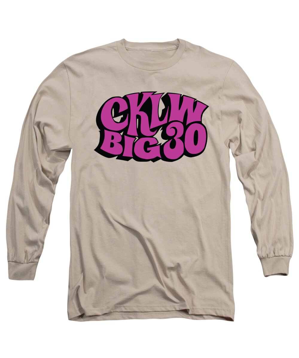 Cklw Logo Classic Rock Long Sleeve T-Shirt featuring the photograph CKLW Big 30 - Purple by Thomas Leparskas