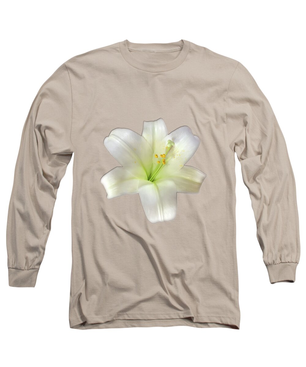 Cotton Long Sleeve T-Shirt featuring the photograph Cotton Seed Lilies by Rockin Docks