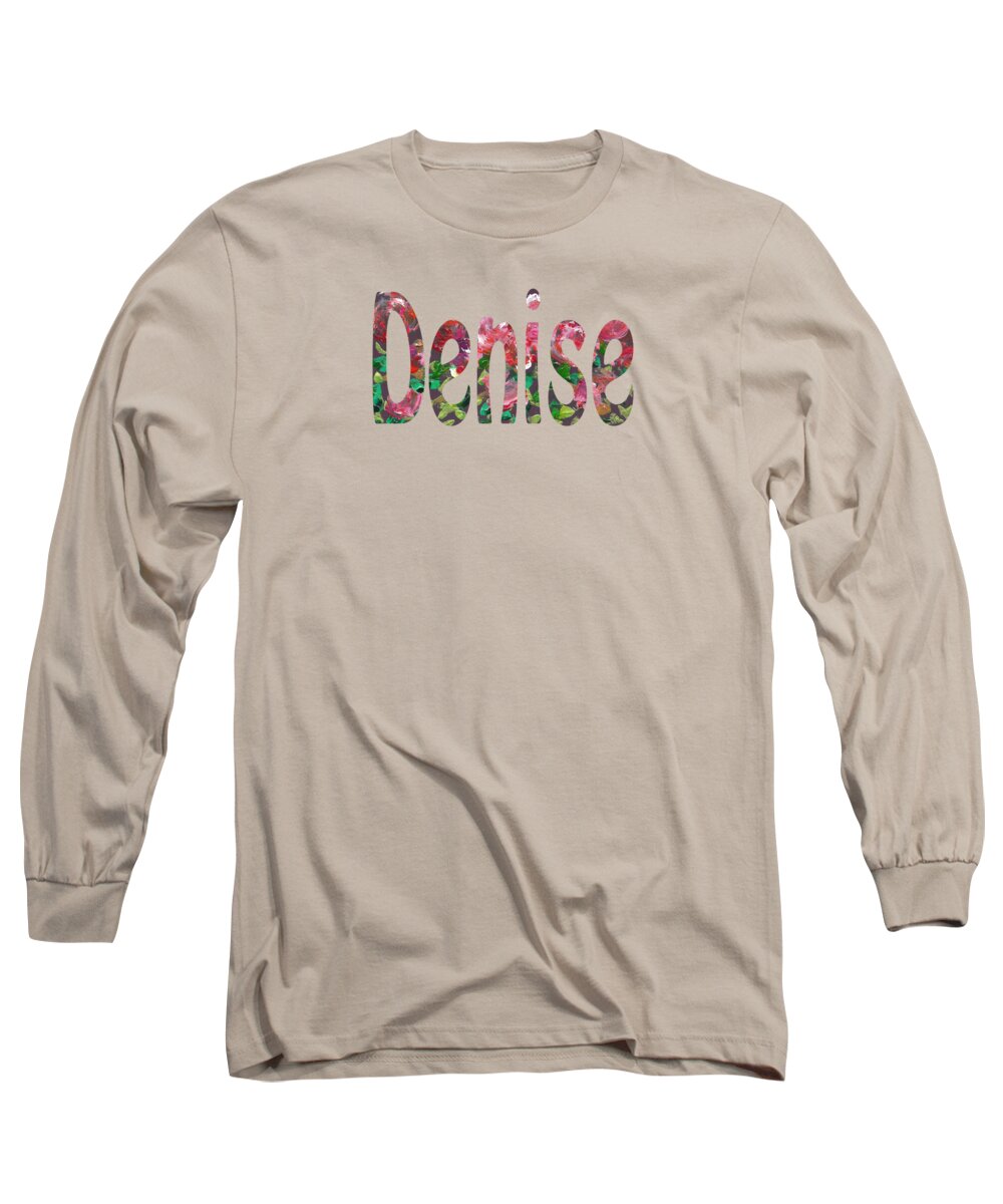 Denise Long Sleeve T-Shirt featuring the digital art Denise by Corinne Carroll
