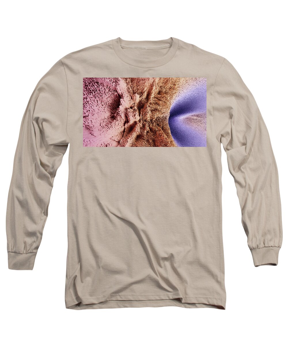 Artificial Intelligence Long Sleeve T-Shirt featuring the digital art From above by Javier Ideami