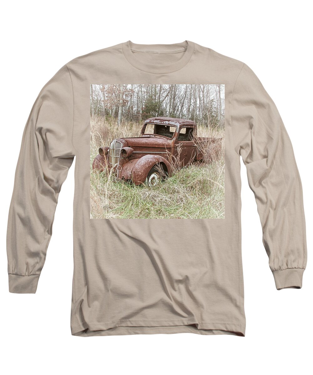 Dodge Long Sleeve T-Shirt featuring the photograph It'll Buff Out by Michael Frank
