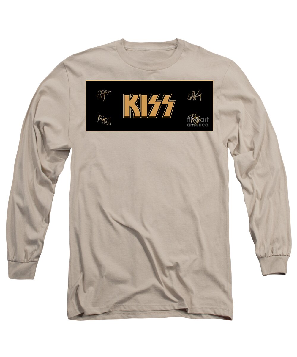 Kiss Band Long Sleeve T-Shirt featuring the photograph Kiss Band by Billy Knight