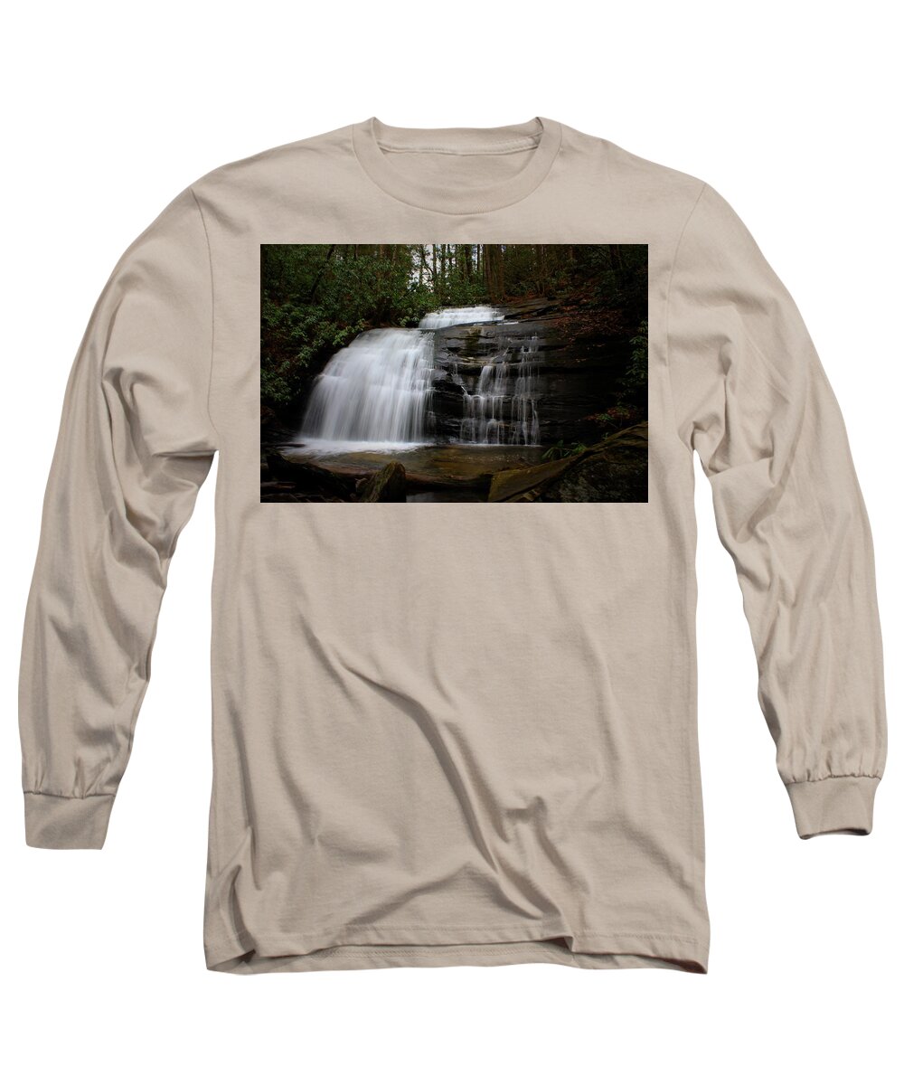 Water Long Sleeve T-Shirt featuring the photograph Long Creek Falls by Richie Parks