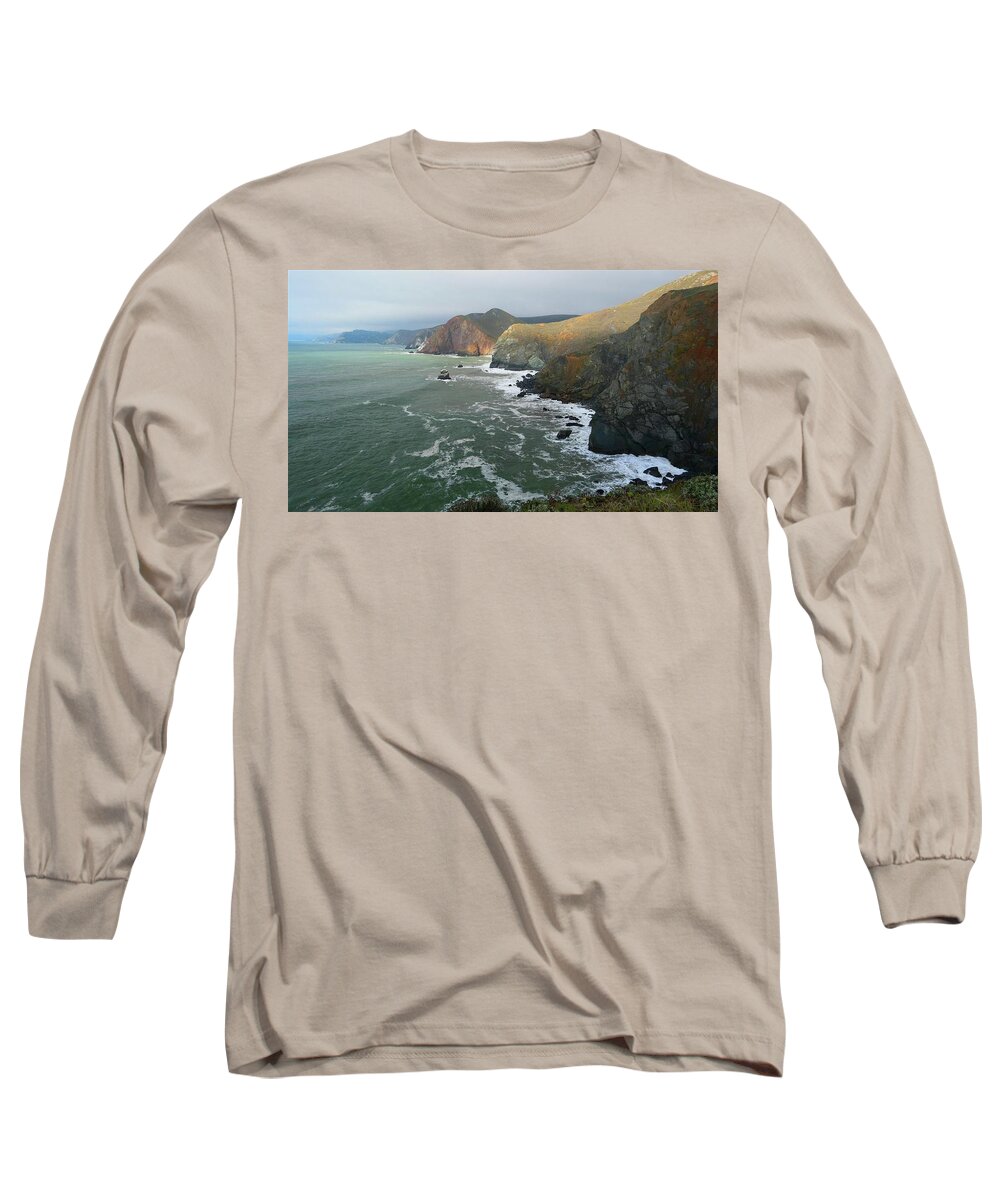 Marin Headlands Long Sleeve T-Shirt featuring the photograph Marin Headlands North by John Parulis