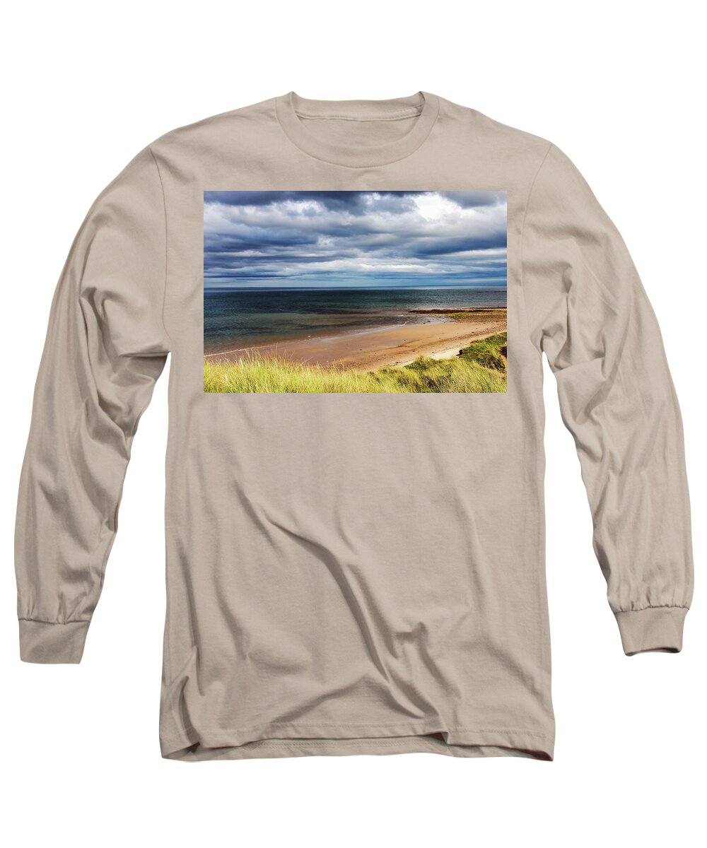 Coastline Long Sleeve T-Shirt featuring the photograph Northumbrian Coastline by Jeff Townsend