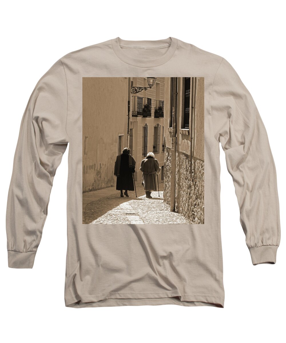 Old Long Sleeve T-Shirt featuring the photograph Old Friends by Marcia Socolik
